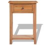 Voir la diapositive 2 : VIDAXL Table console 50 x 32 x 75 cm Bois de chene massif