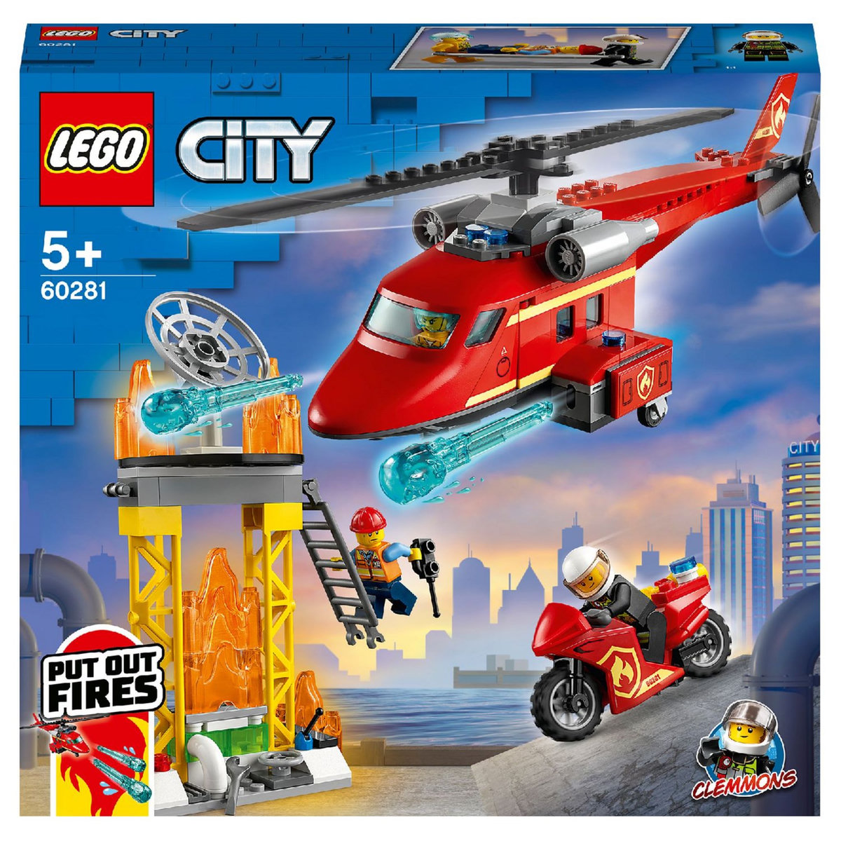 LEGO City 60281 - L&rsquo;hélicoptère de secours des pompiers