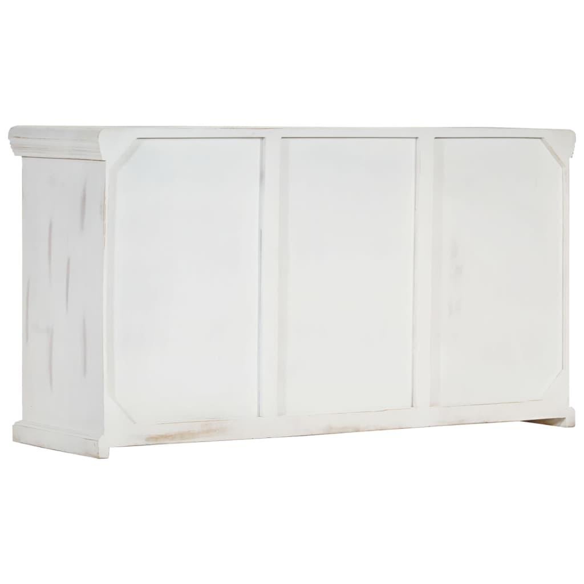 Voir la diapositive 4 : VIDAXL Buffet Blanc 140x40x74 cm Bois de manguier massif