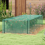 Voir la diapositive 2 : OUTSUNNY Serre de jardin serre à tomates filet protection porte HDPE vert