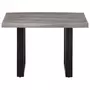 VIDAXL Table basse avec bord naturel 60x60x40 cm Bois d'acacia massif
