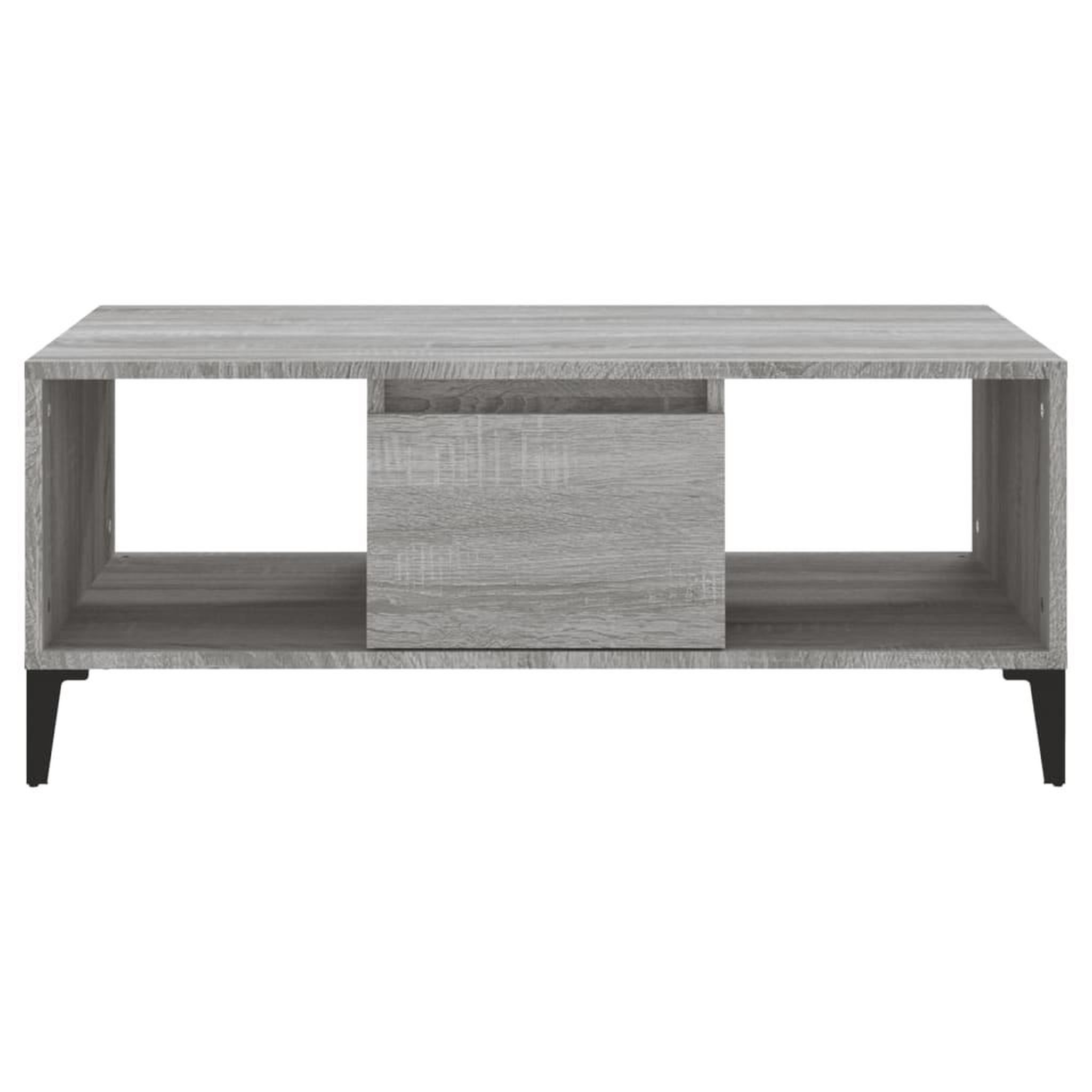 Voir la diapositive 5 : VIDAXL Table basse Sonoma gris 90x50x36,5 cm Bois d'ingenierie