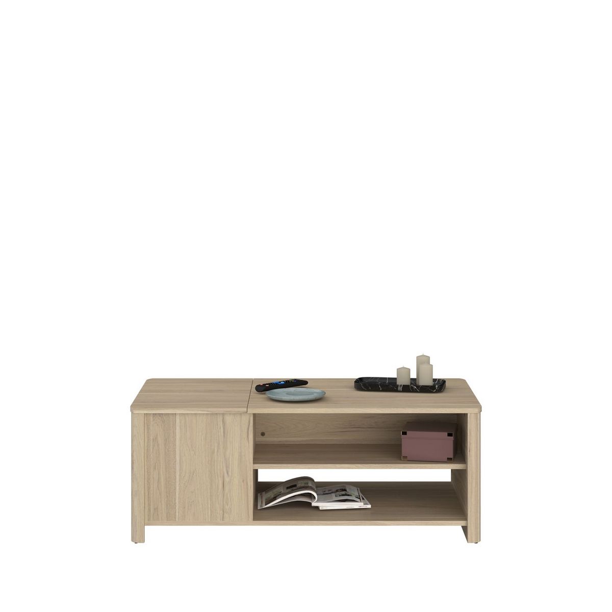 Table basse 1 coffre 2 niches L110 cm MARGOT