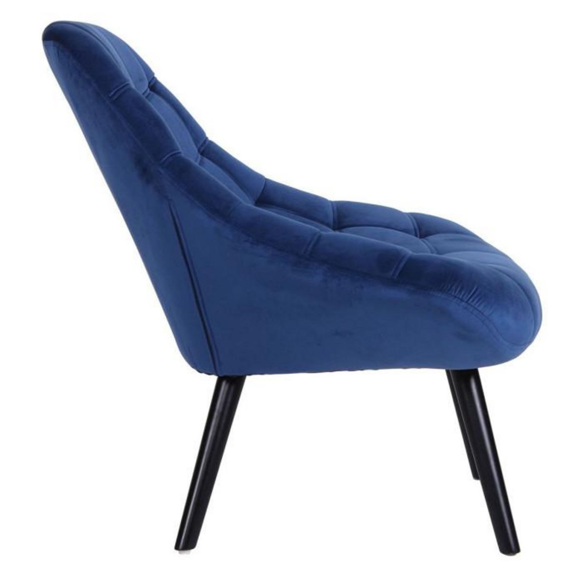 Paris Prix Fauteuil Scandinave en Velours  Johan  102cm Bleu