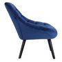 Voir la diapositive 3 : Paris Prix Fauteuil Scandinave en Velours  Johan  102cm Bleu
