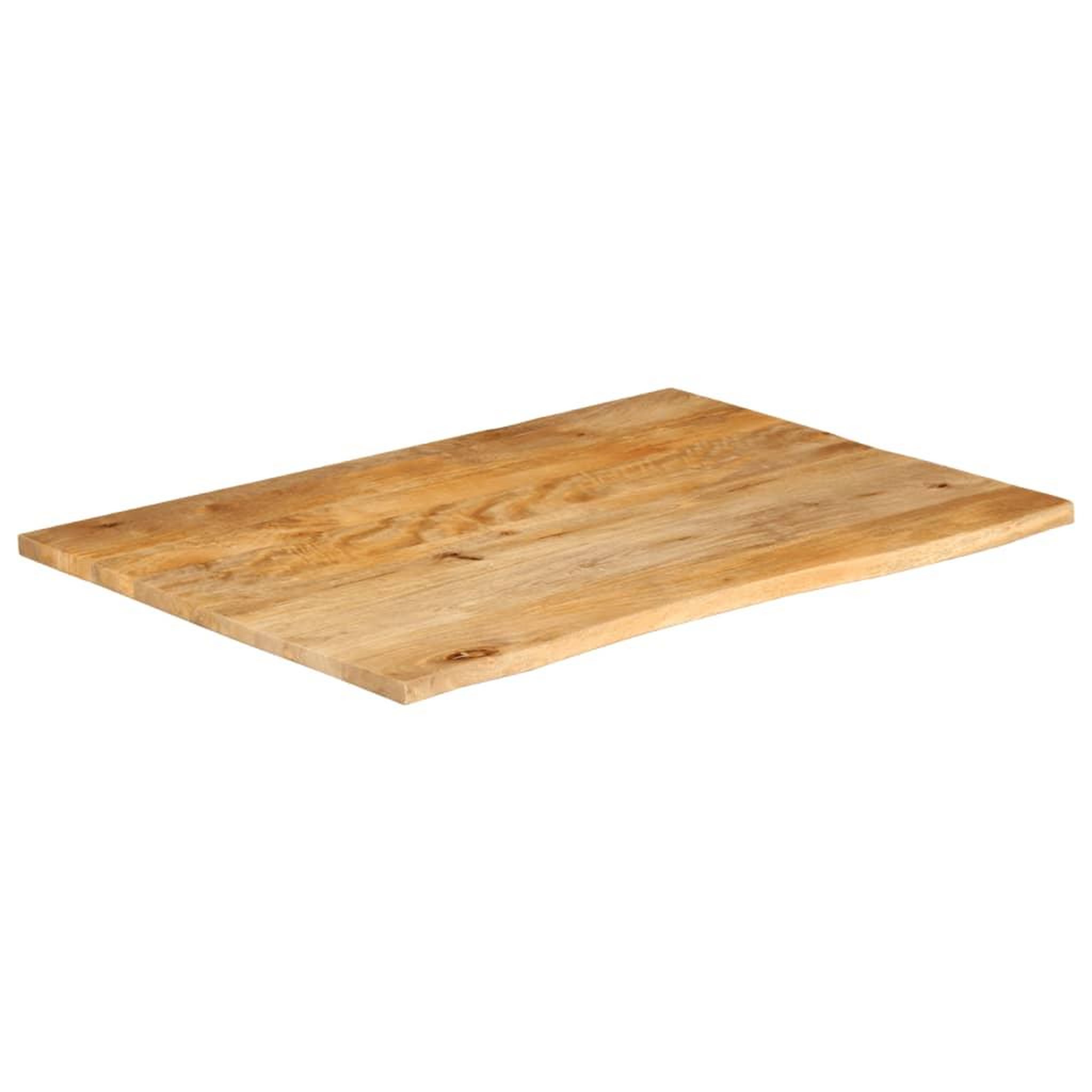 Voir la diapositive 2 : VIDAXL Dessus de table a bord vivant 100x80x2,5cm bois massif manguier