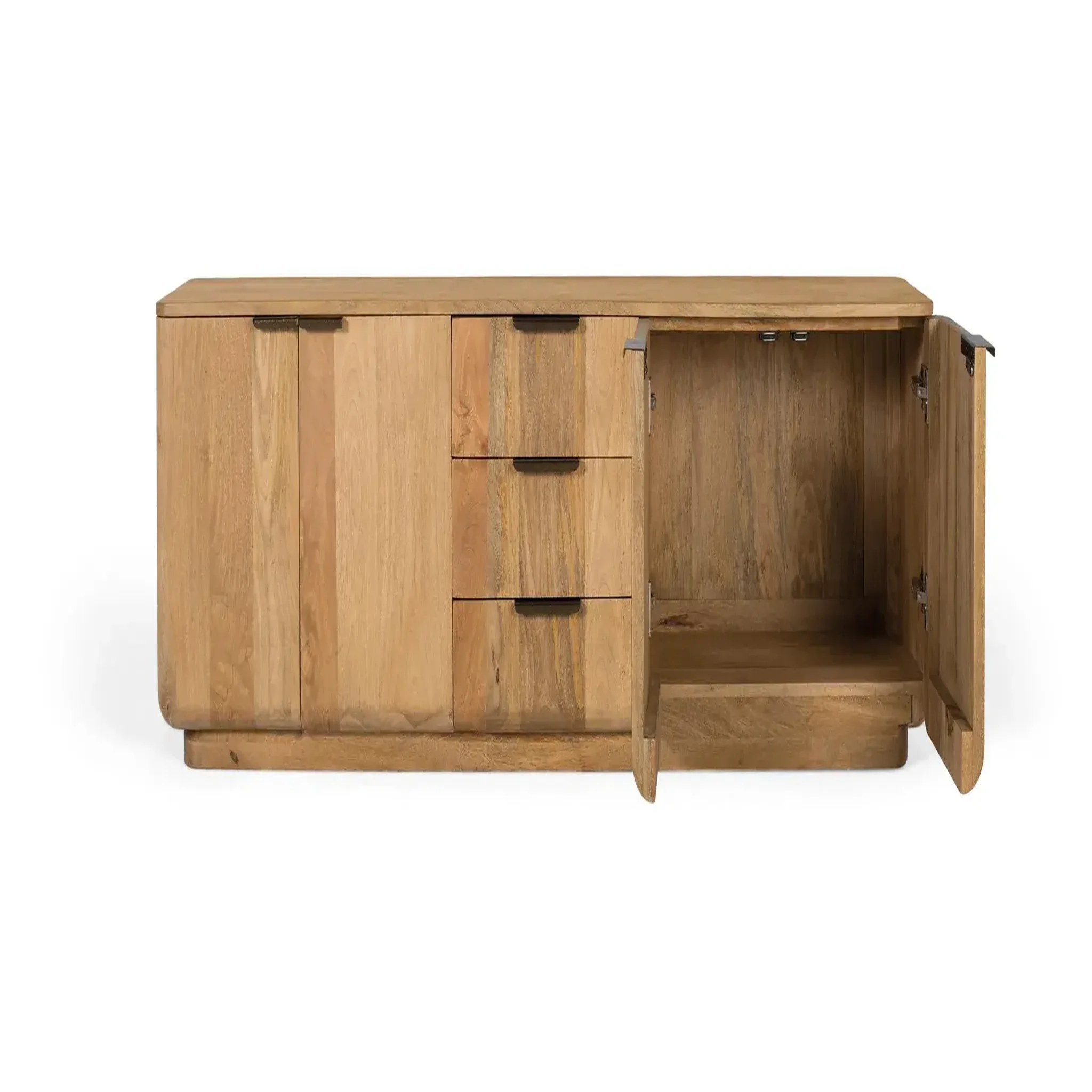 Voir la diapositive 2 : GINER Y COLOMER SL Meuble tv en bois de manguier 180 cm style rustique moderne