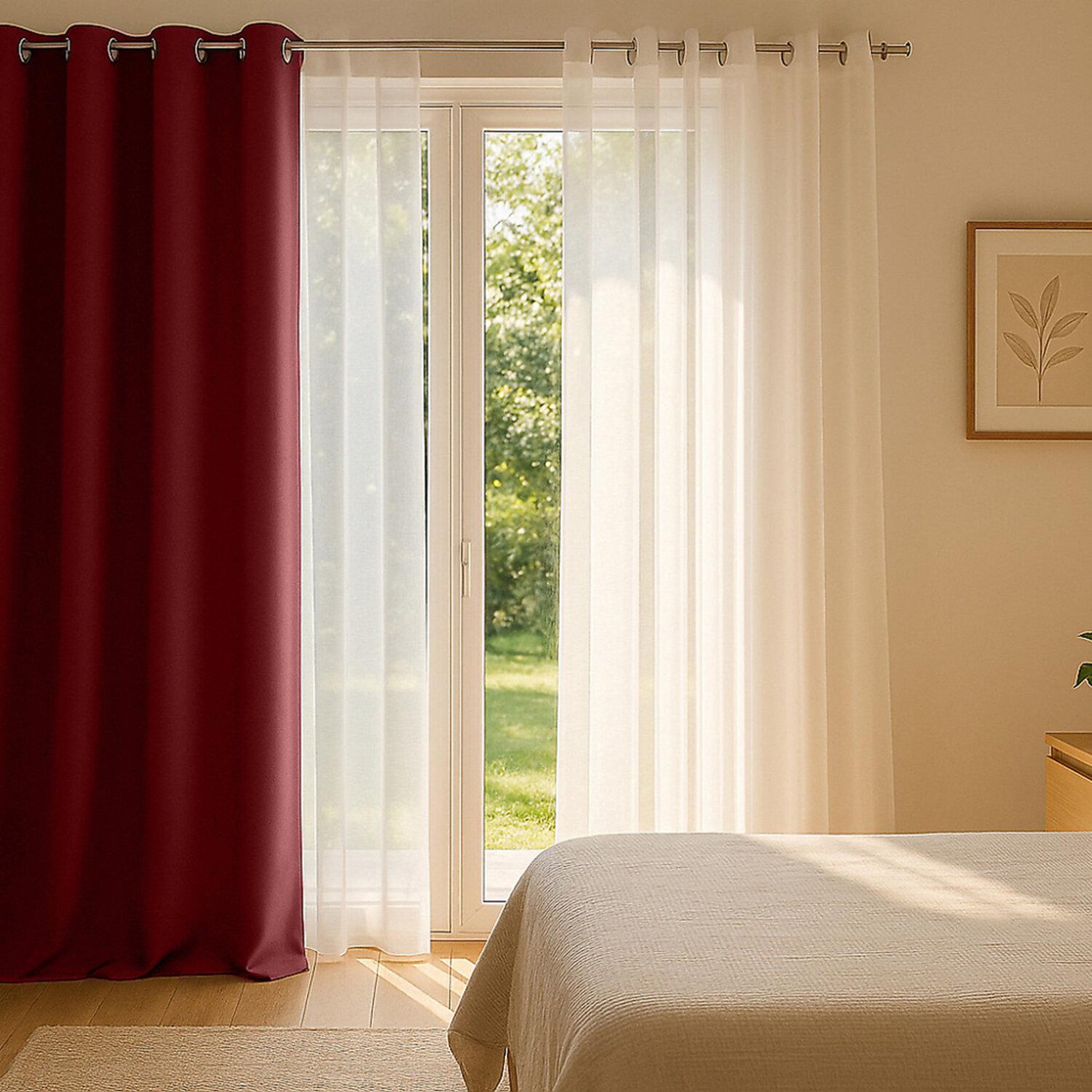 Voir la diapositive 3 : Les Ateliers du Linge Rideau polyester occultant