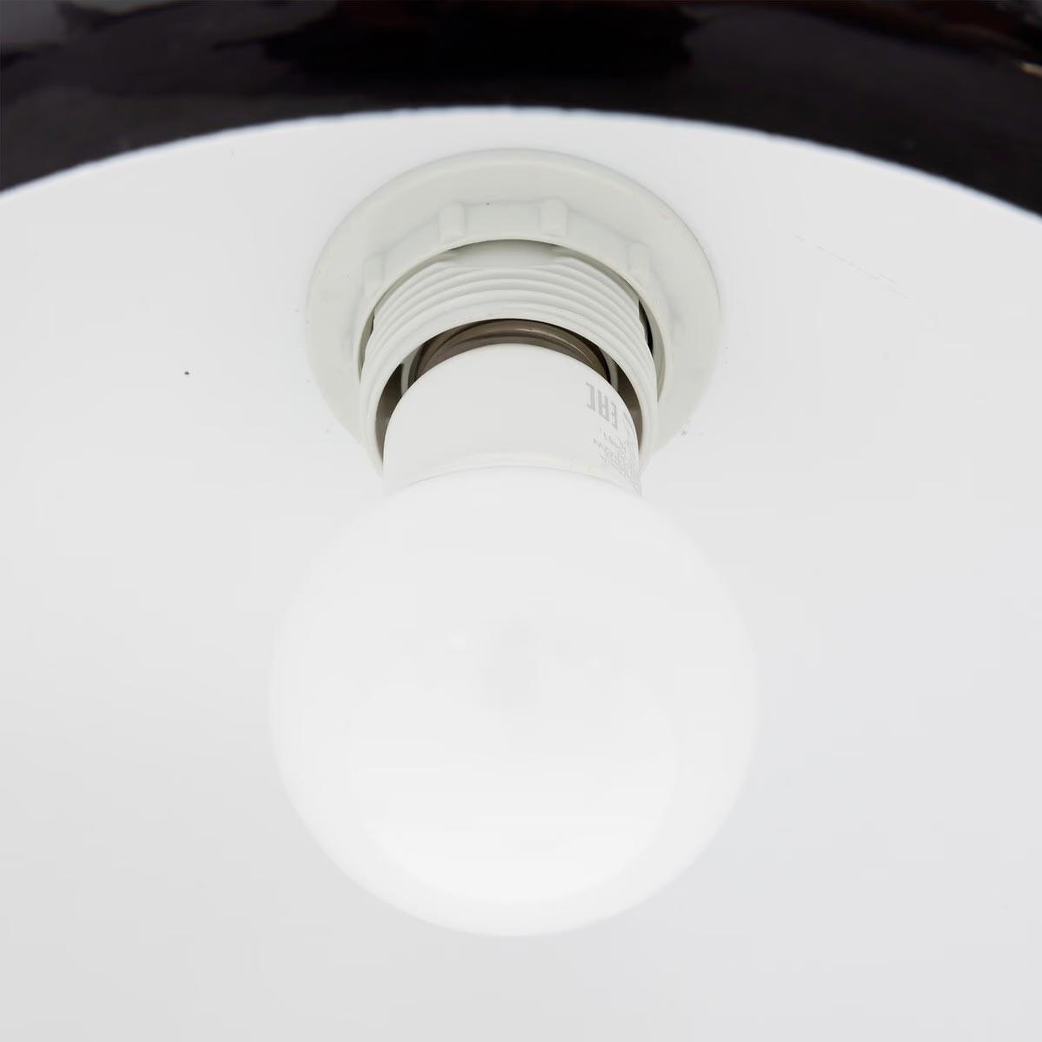 Voir la diapositive 4 : ATMOSPHERA Lampe suspension champignon  savio  27cm noir
