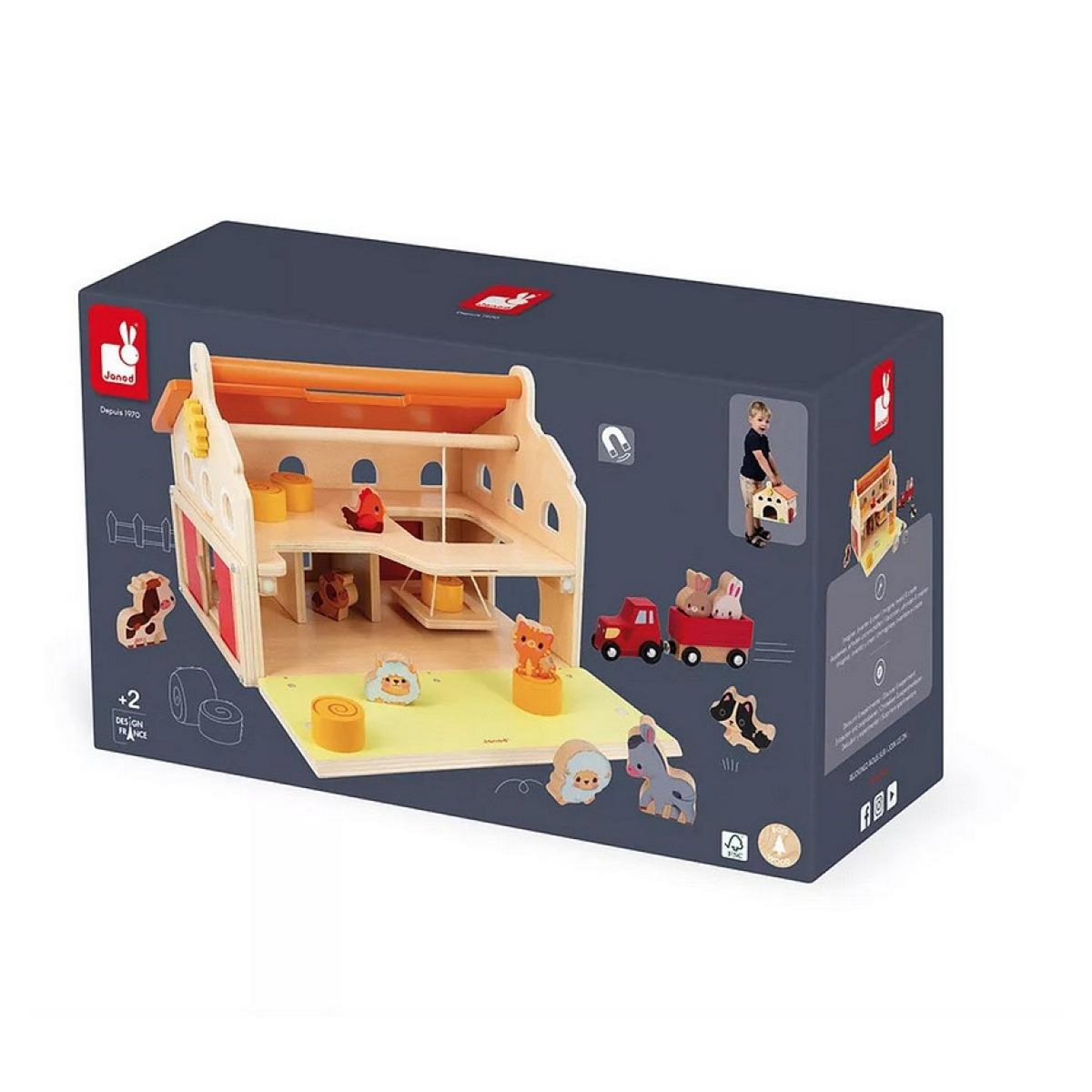 Juratoys-Janod ma premiere ferme janod en bois