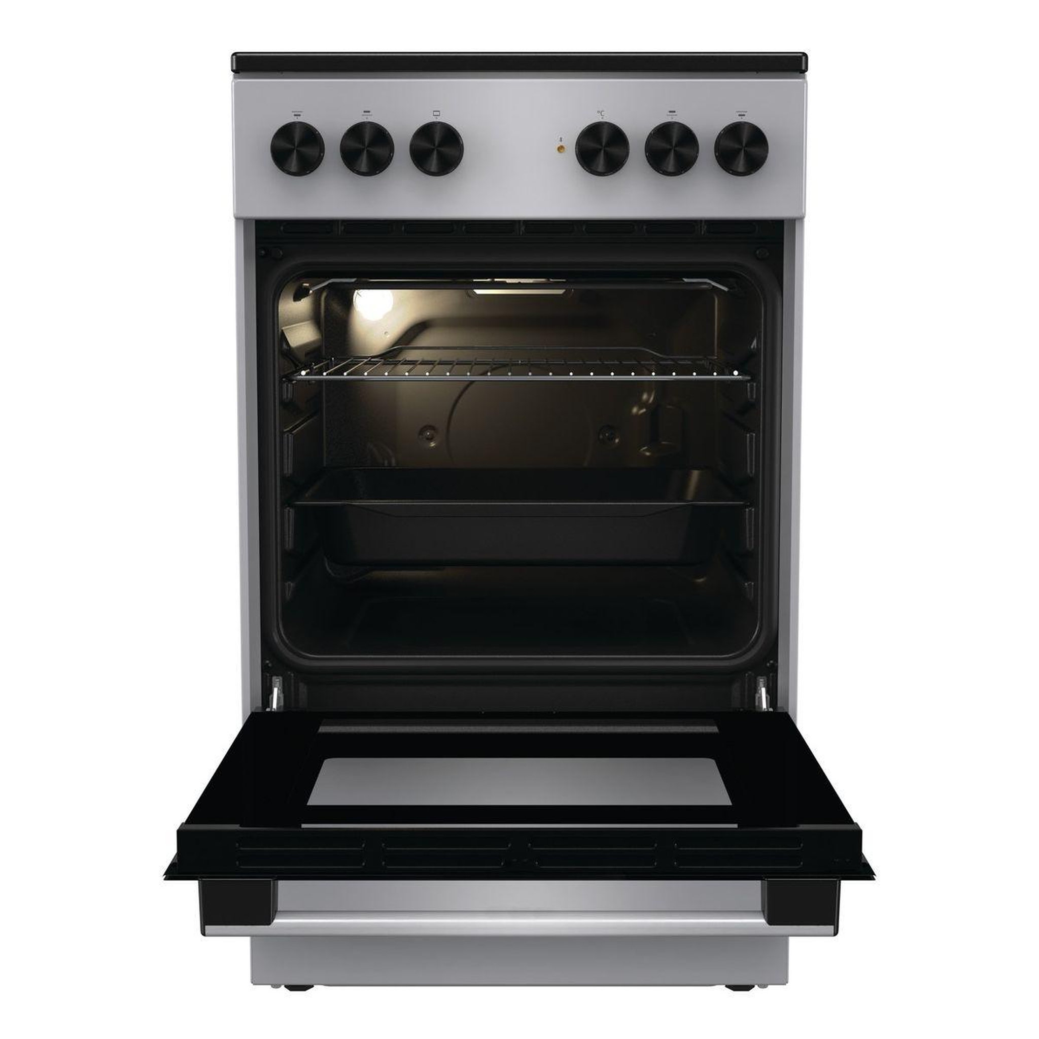 Voir la diapositive 3 : GORENJE Cuisinière vitrocéramique gec5a11sg