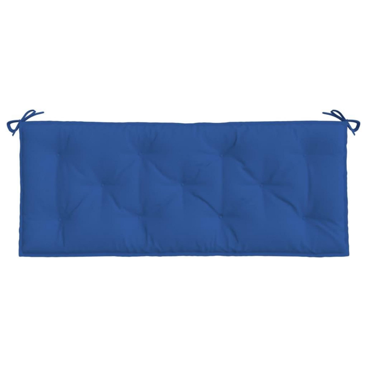 VIDAXL Coussins de banc jardin lot de 2 bleu 120x50x7 cm tissu Oxford