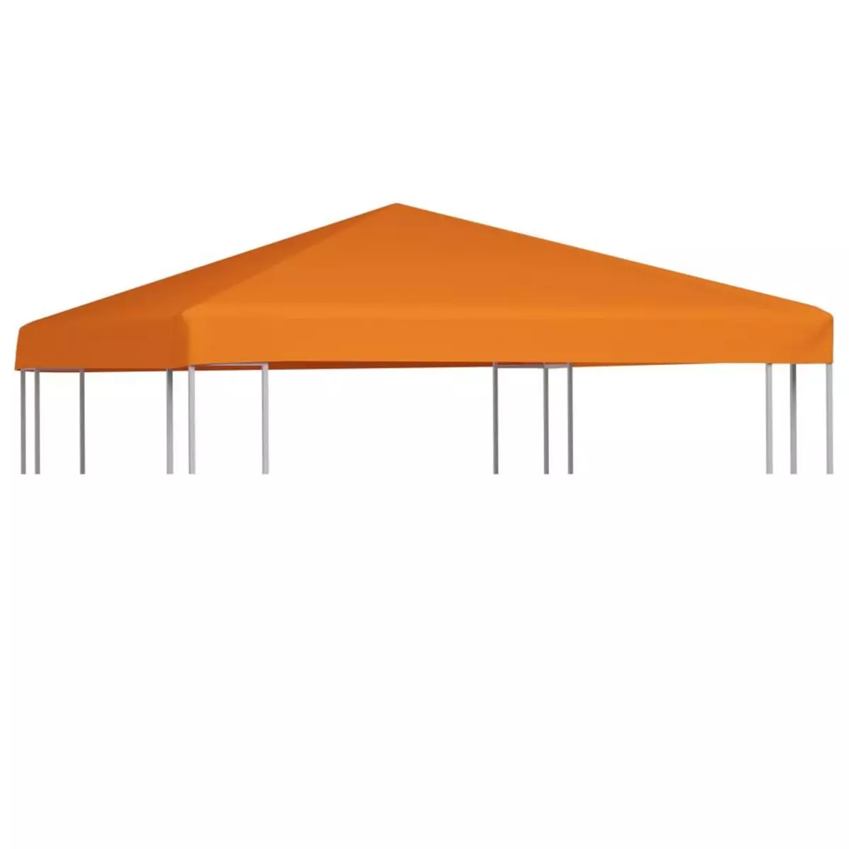 VIDAXL Toile superieure de belvedere 310 g / m^2 3 x 3 m Orange