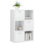 Voir la diapositive 4 : VIDAXL Armoire de rangement Blanc brillant Bois d'ingenierie