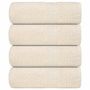 Voir la diapositive 1 : VIDAXL Serviettes de visage 4 pcs crème 30x30 cm 360 g m² 100% coton