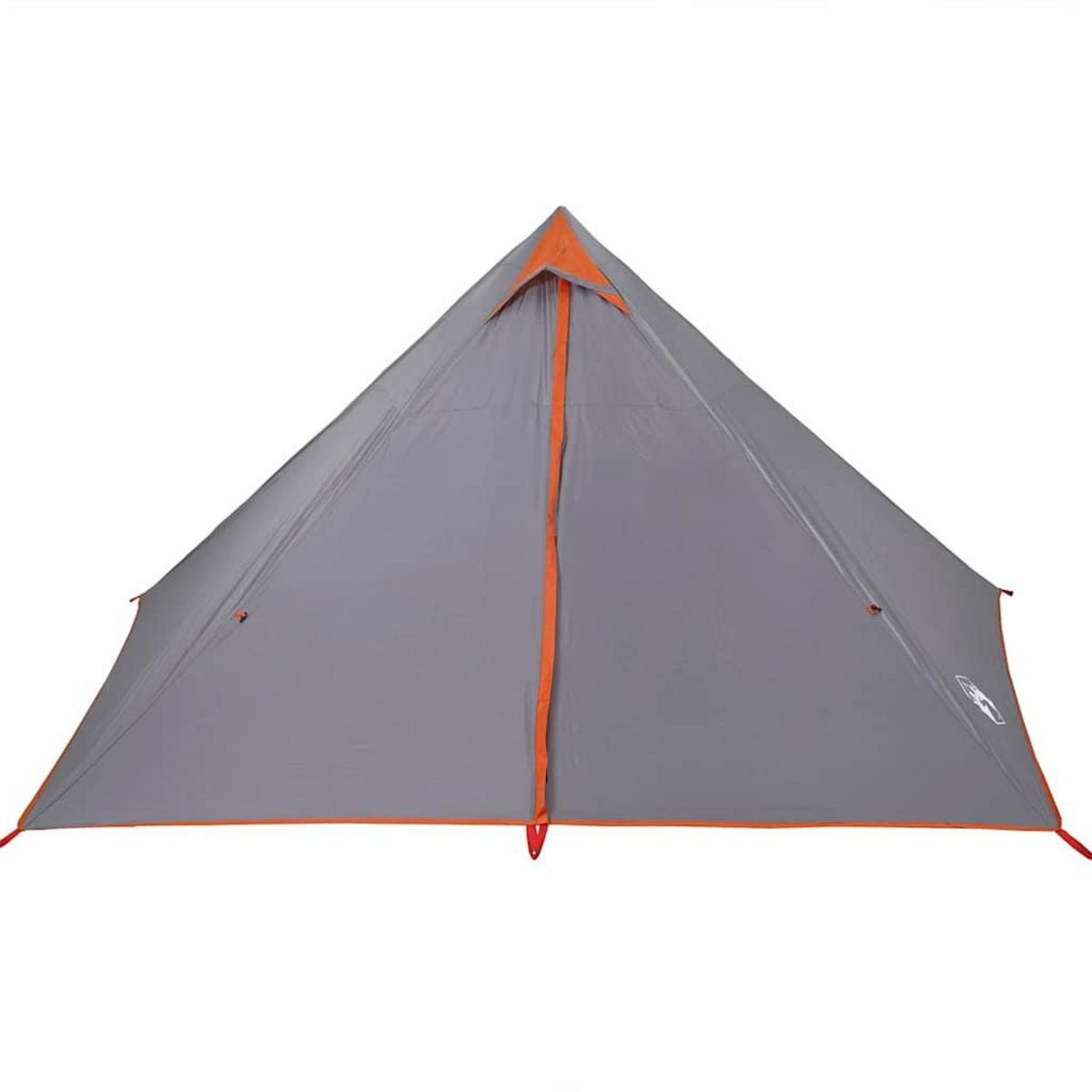 VIDAXL Tente familiale tipi 7 personnes gris et orange impermeable