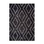 Paris Prix Tapis Imprimé Losange  Orlando  Anthracite. Coloris disponibles : Gris