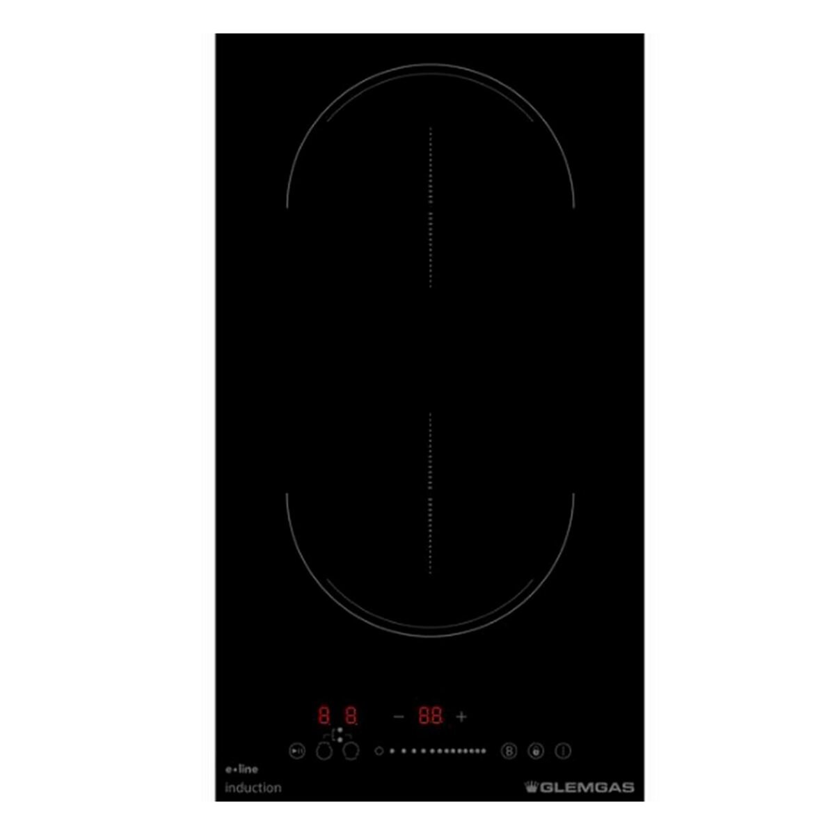 Glem Table domino induction 30cm 2 feux 3500w noir - GTI321BS