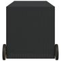 Voir la diapositive 5 : VIDAXL Boîte de rangement de jardin et roues noir 283L resine tressee