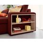 Voir la diapositive 5 : BEST MOBILIER California - canapé d'angle réversible 4 places - convertible avec coffre, étagère et poufs - en velours texturé