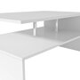 VIDAXL Table basse Bois d'ingenierie 90x59x42 cm Blanc