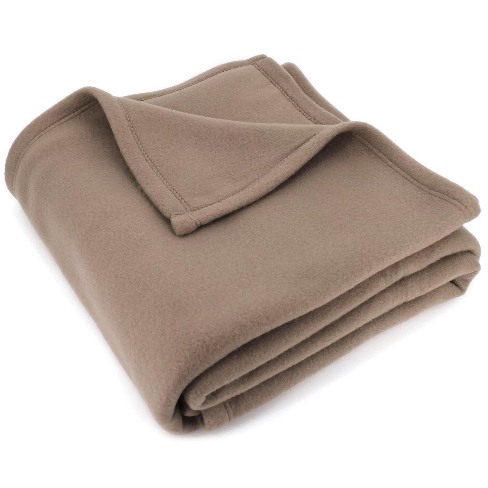 Voir la diapositive 2 : Les Ateliers du Linge Couverture polaire 100%polyester 330gsm lena