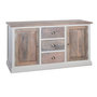Voir la diapositive 1 : ATMOSPHERA Buffet en bois Aleria - L. 150 x H. 80 cm - Blanc