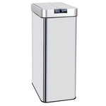 Kitchen move Poubelle de cuisine automatique SILVERLAKE Argent Acier inoxydable 70L