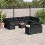 Voir la diapositive 1 : VIDAXL Salon de jardin avec coussins 13 pcs noir resine tressee