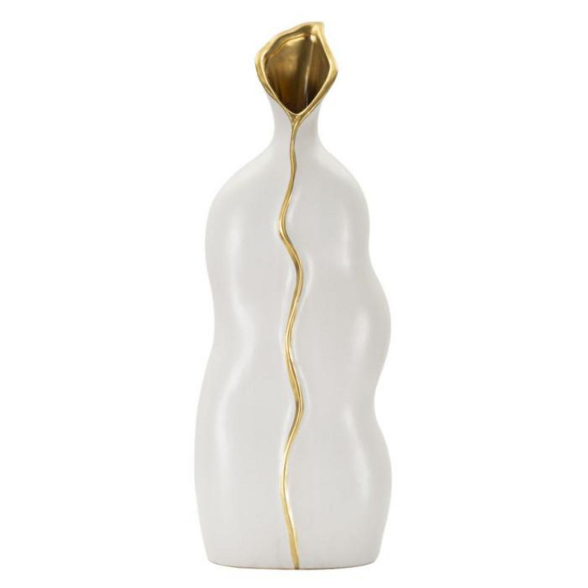 Paris Prix Vase Design en Céramique  Uma  50cm Blanc