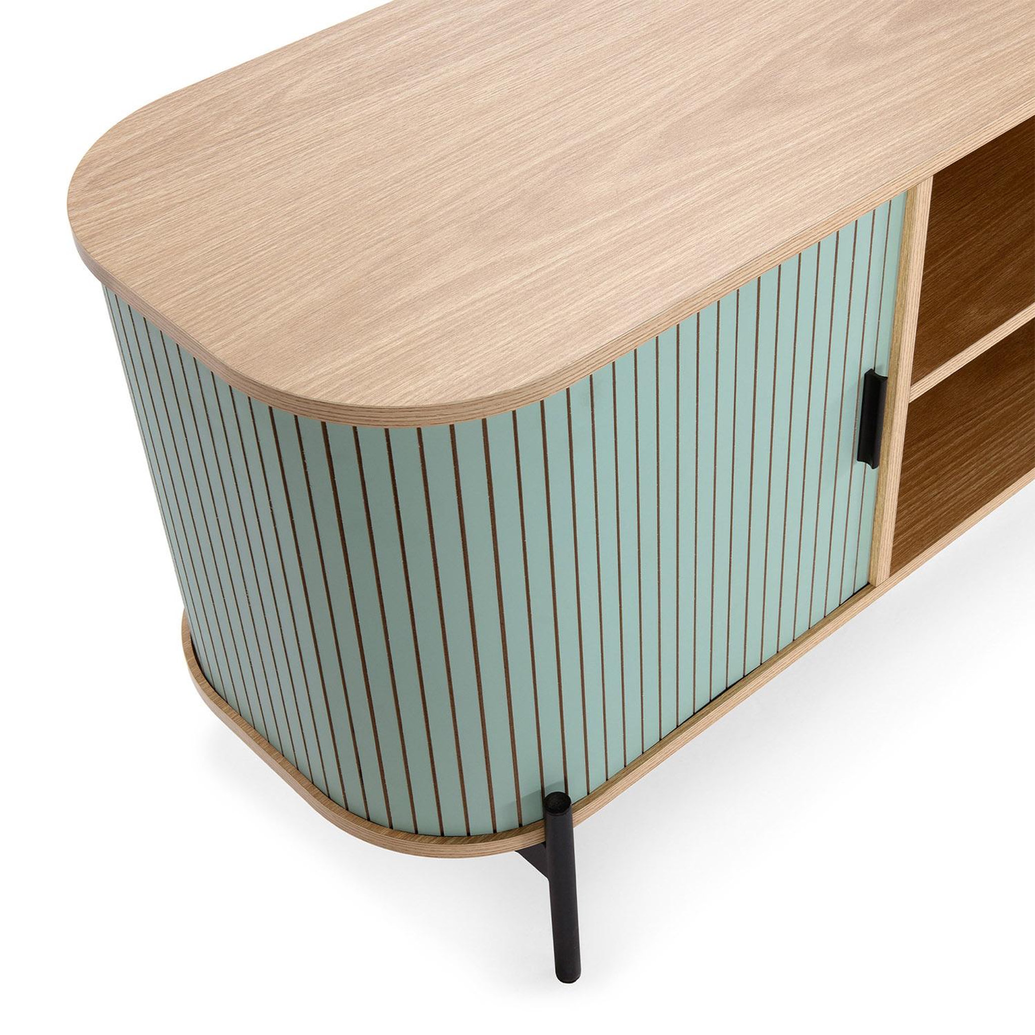 Voir la diapositive 5 : VS VENTA-STOCK Meuble Tv Mónaco 2 portes couleur Bleu