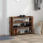 Voir la diapositive 3 : VIDAXL Etagere a chaussures vieux bois 80x25x62 cm bois d'ingenierie
