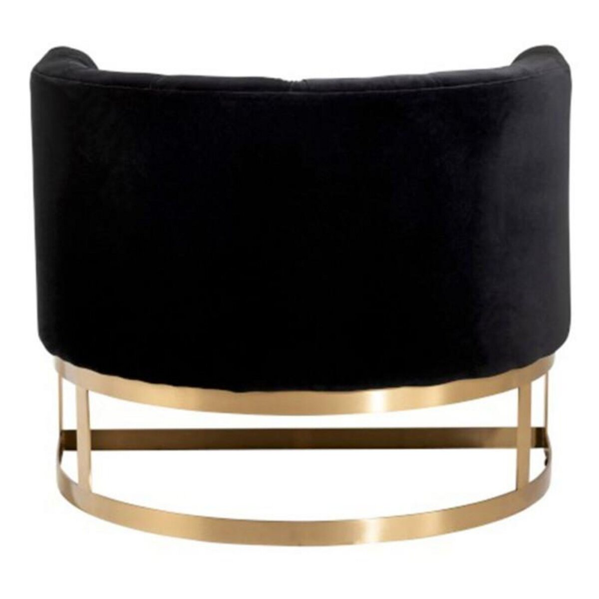 Paris Prix Fauteuil en Velours  Wilson  90cm Anthracite & Or