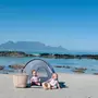 DERYAN DERYAN Tente de plage avec moustiquaire 120x90x80 cm Argente