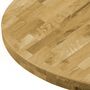Voir la diapositive 4 : VIDAXL Dessus de table Bois de chene massif Rond 44 mm 400 mm