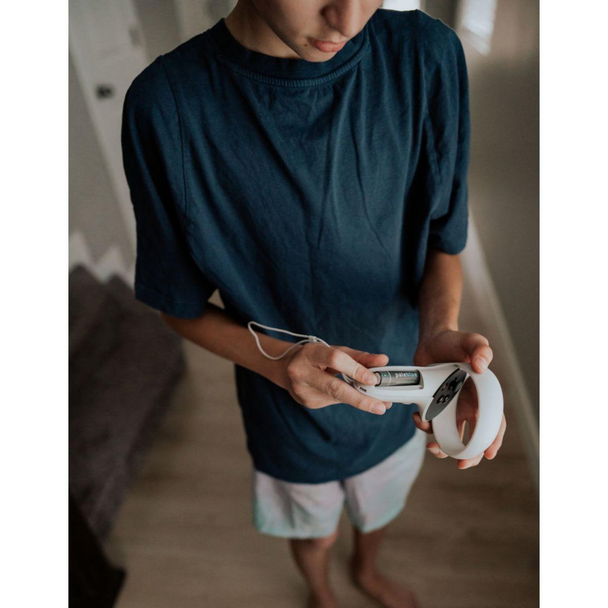 PALE BLUE Pile rechargeable USB AA (LR06)