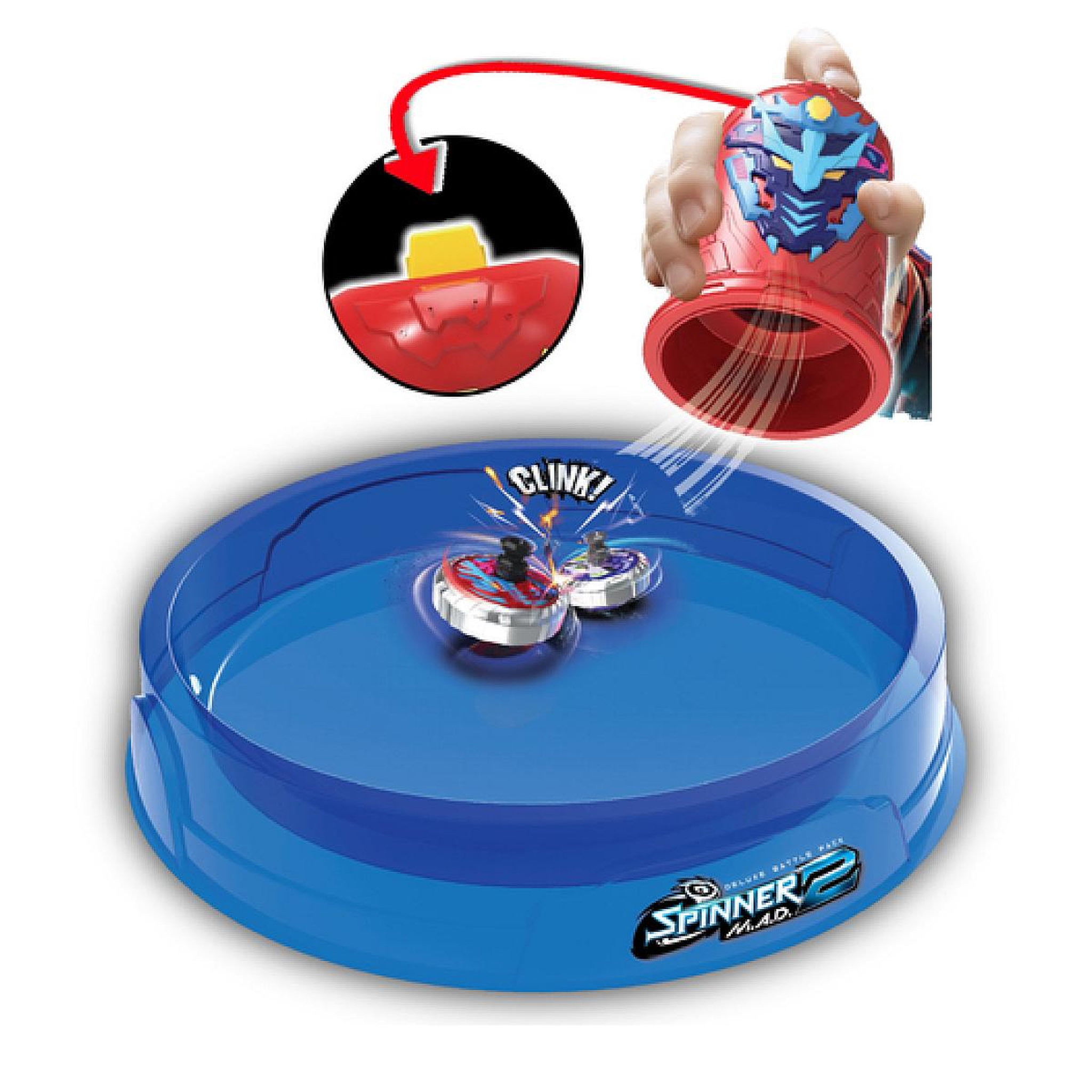 Voir la diapositive 2 : SILVERLIT spinner m.a.d. 2 deluxe toupie