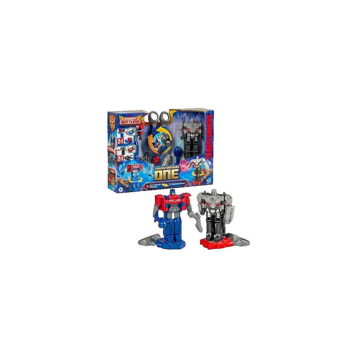 TRANSFORMERS Figurines Transformers Pack de 2 Robot Battlers Optimus Prime et Megatron