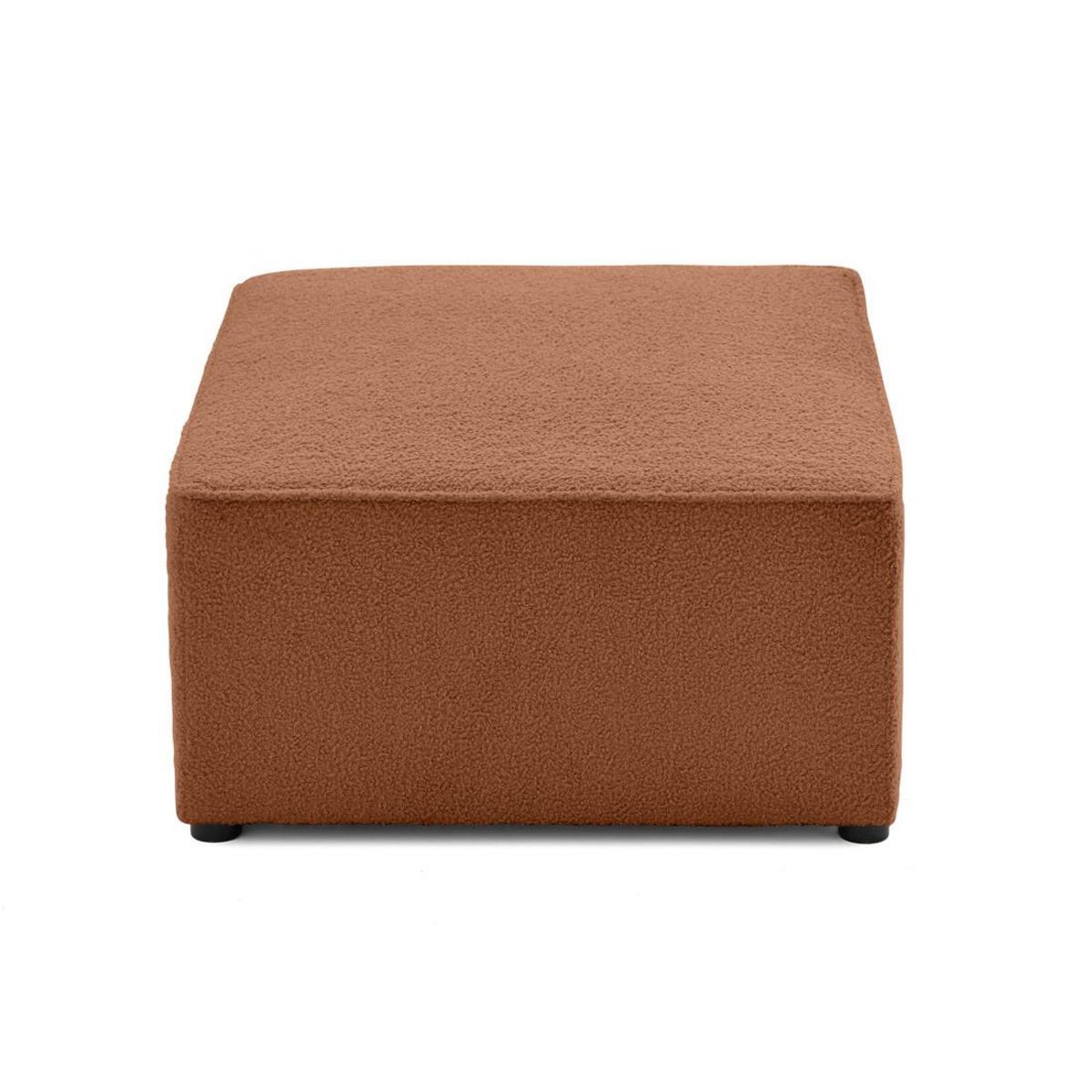 BEST MOBILIER Topaze - pouf - en tissu bouclette