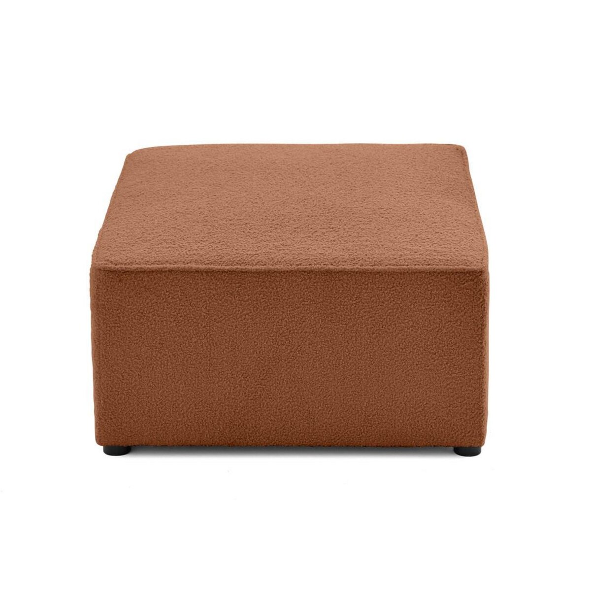 BEST MOBILIER Topaze - pouf - en tissu bouclette