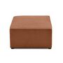 Voir la diapositive 3 : BEST MOBILIER Topaze - pouf - en tissu bouclette