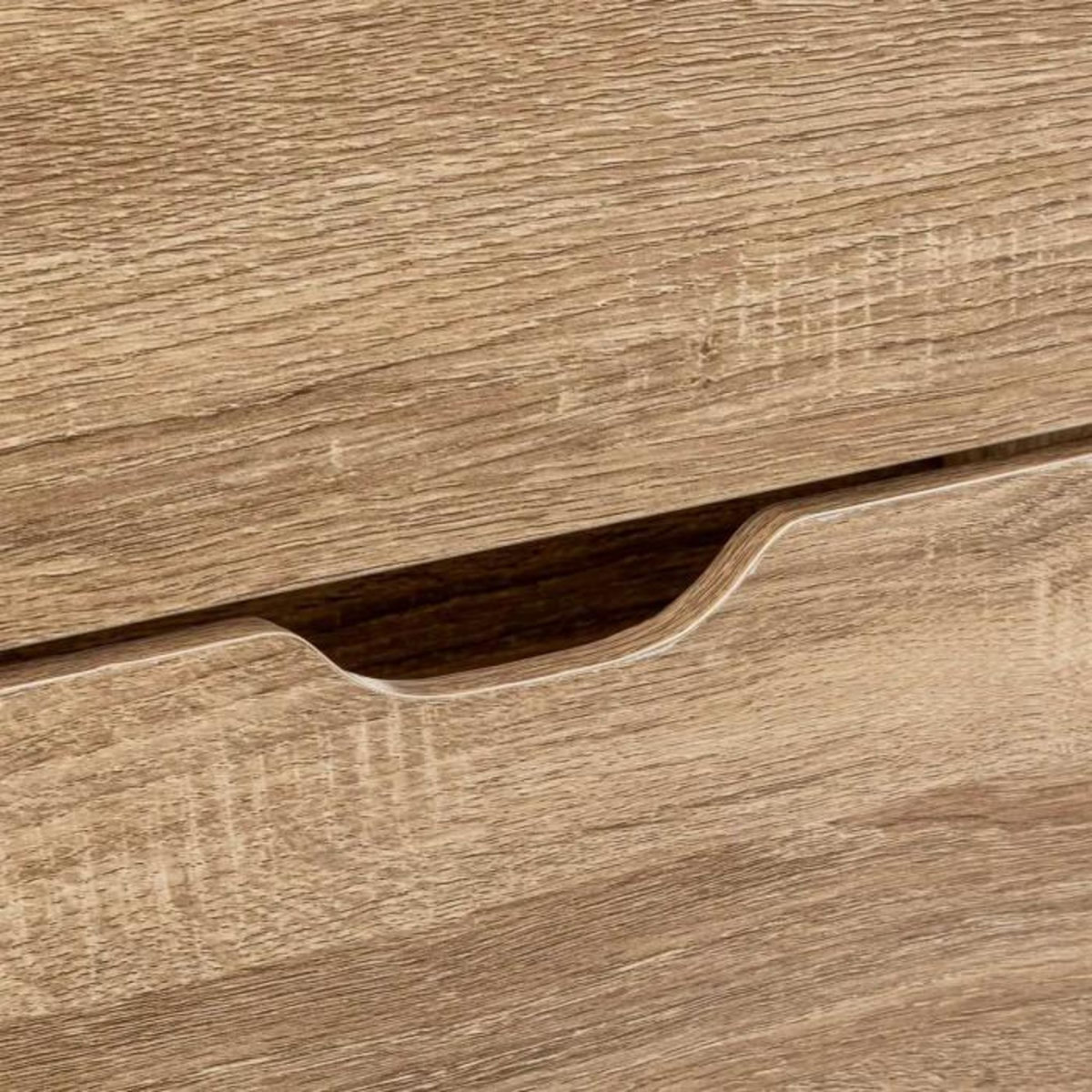 FIVE Meuble range-chaussures 4 tiroirs 24 paires avec miroir - Beige