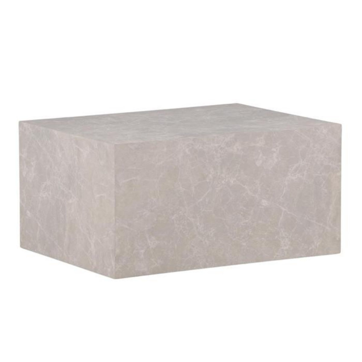 Paris Prix Table Basse Imitation Marbre  York  80cm Beige