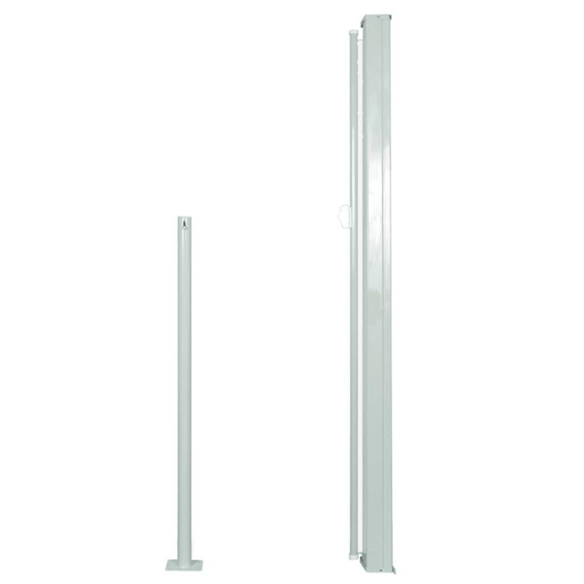 VIDAXL Auvent lateral retractable de patio 140x300 cm Creme