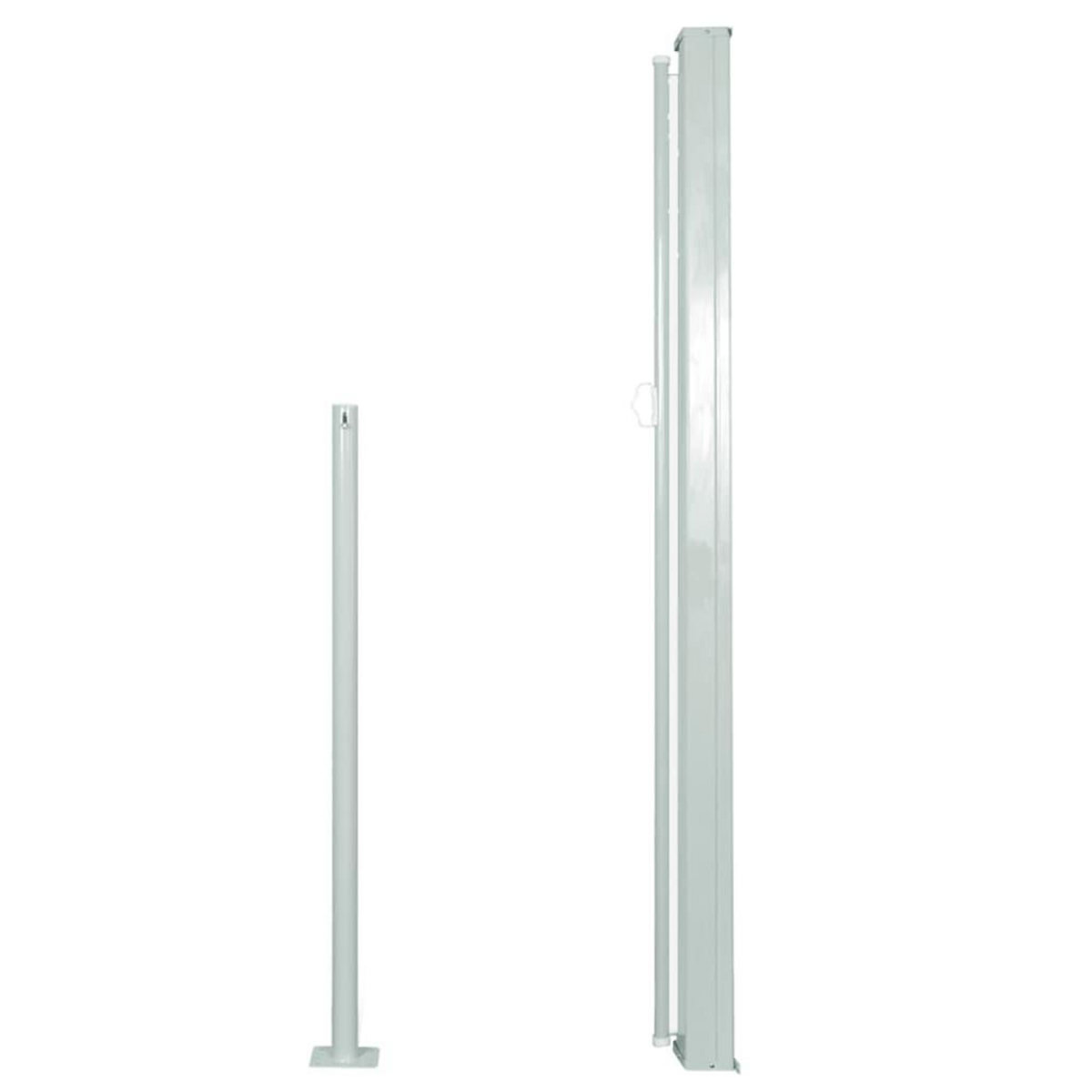 VIDAXL Auvent lateral retractable de patio 140x300 cm Creme