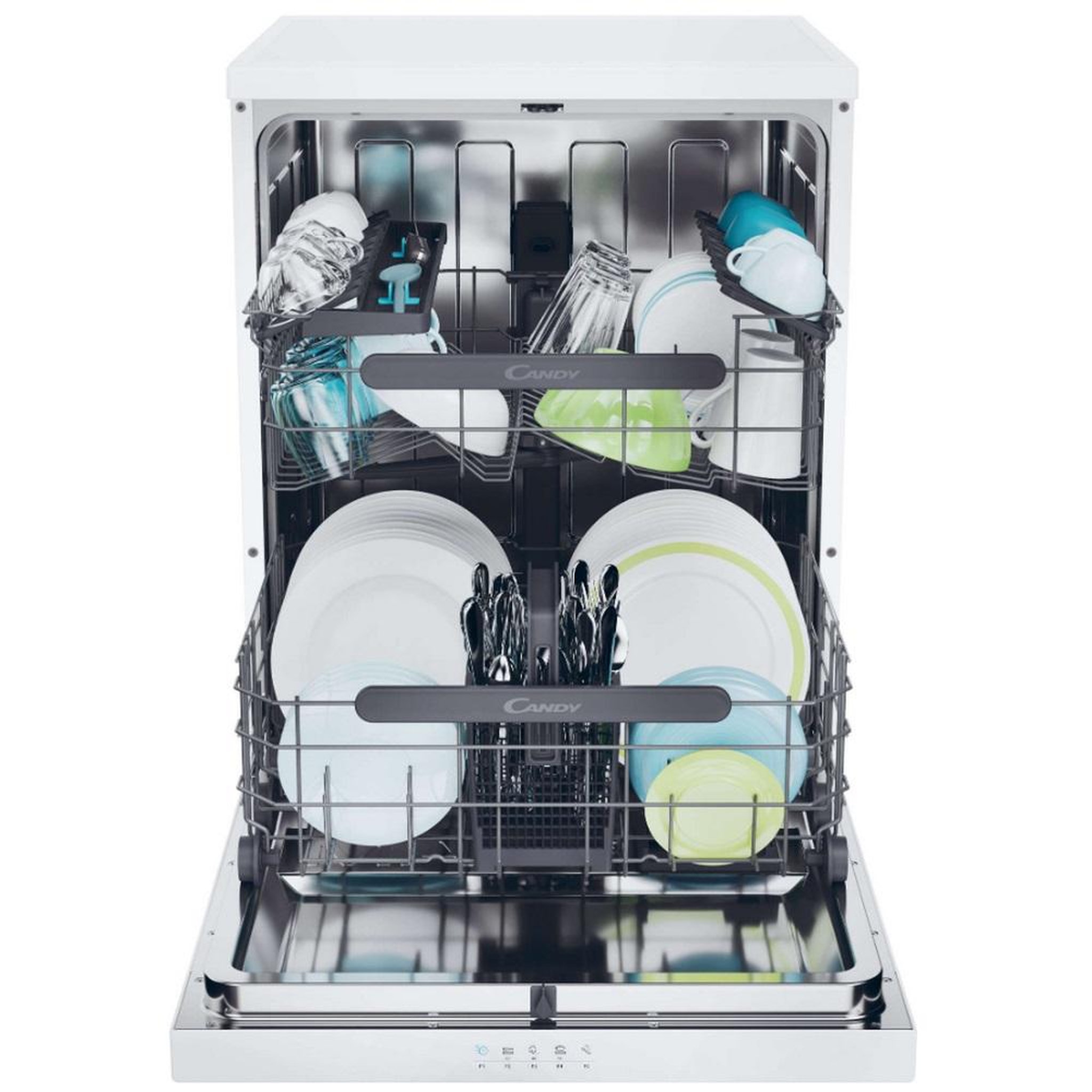 Voir la diapositive 5 : Candy Lave-vaisselle 60cm 14 couverts 47db blanc - cf4e7l0w