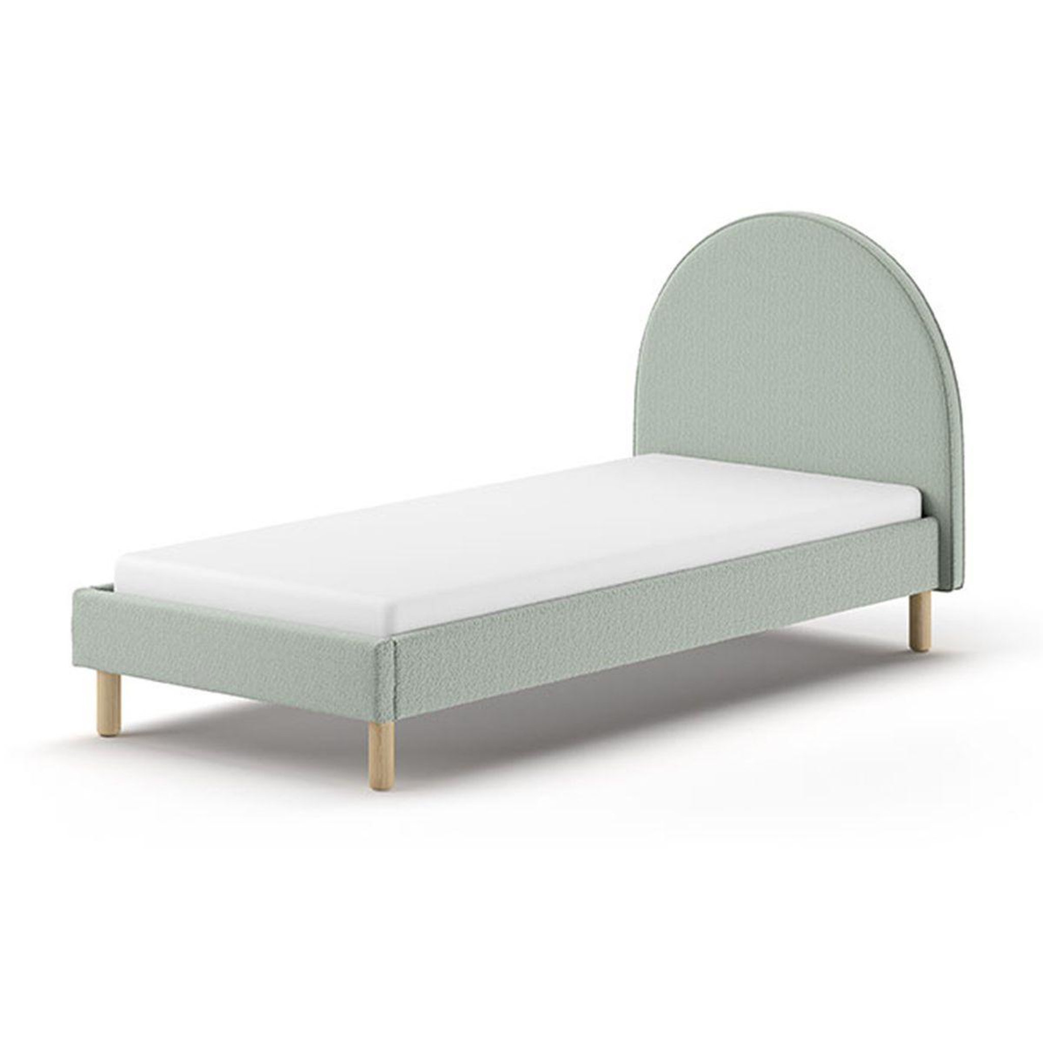 Paris Prix Lit Enfant Bouclé  Moon  90x200cm Vert