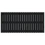 Voir la diapositive 4 : VIDAXL Tete de lit murale Noir 127,5x3x60 cm Bois massif de pin