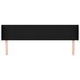 Voir la diapositive 3 : VIDAXL Tete de lit avec oreilles Noir 203x16x78/88 cm Tissu
