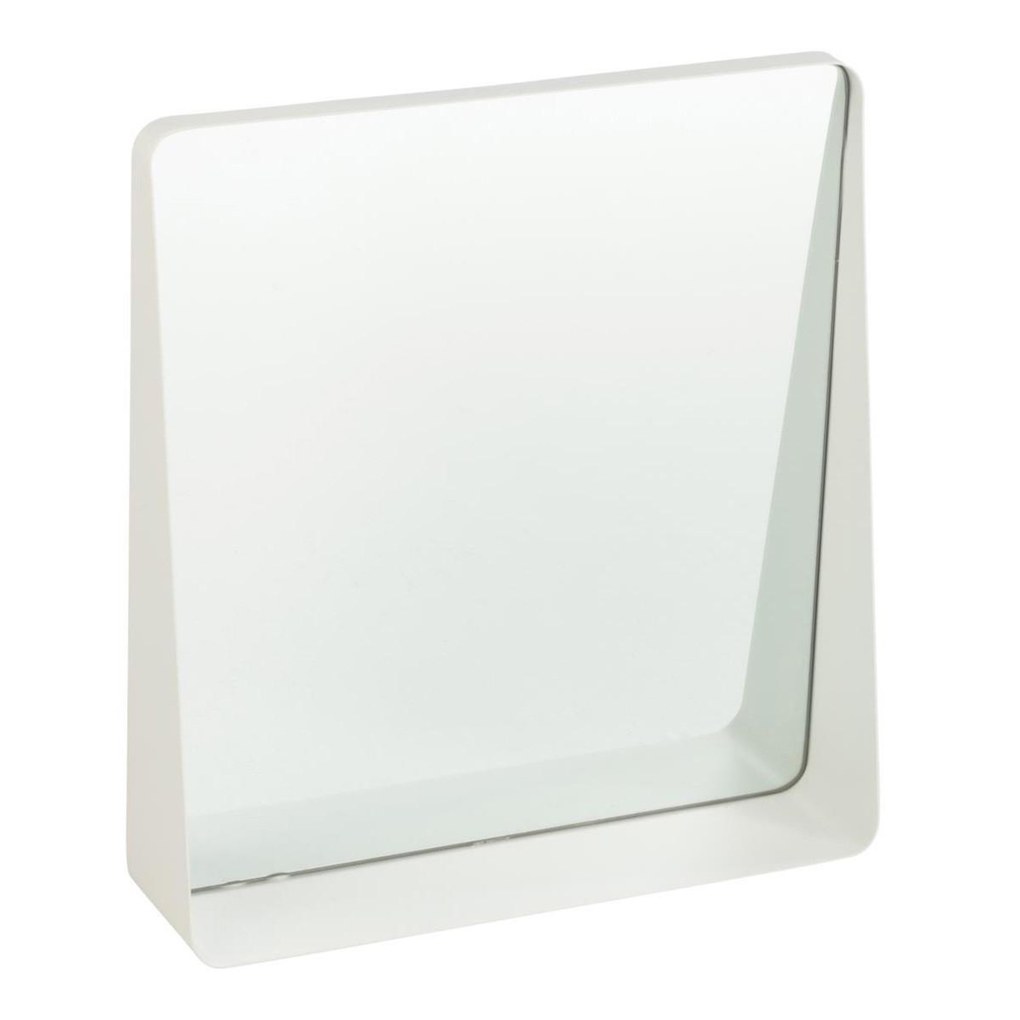 J-LINE Miroir Mural en Métal  Alejandro  41cm Blanc